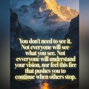 Inspirational Mountain Quote Art